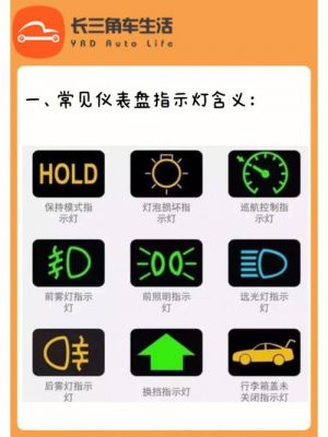 轿车仪表盘上各种符号代表什么（轿车仪表盘上各种符号代表什么图解）-图2