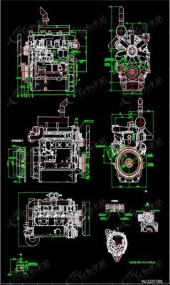 柴油发动机零件图（柴油发动机零件图）-图1