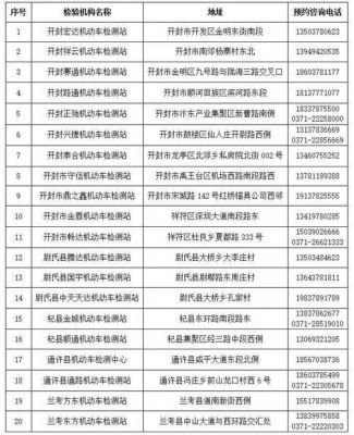 开封车辆年检去哪里（开封车检在哪）