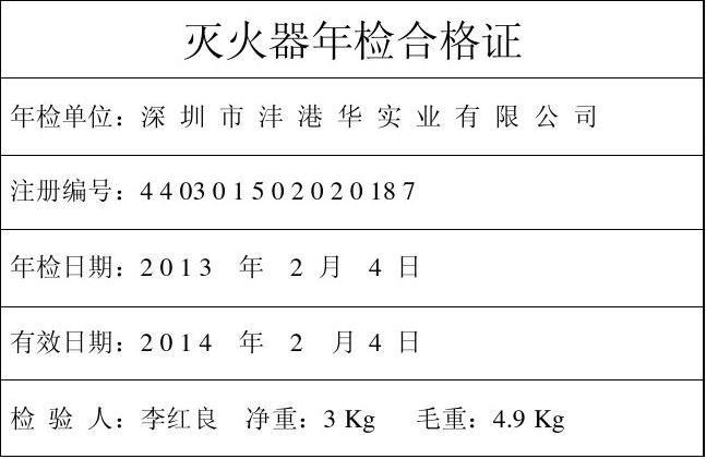 车用灭火器年检（车用灭火器年检标准）