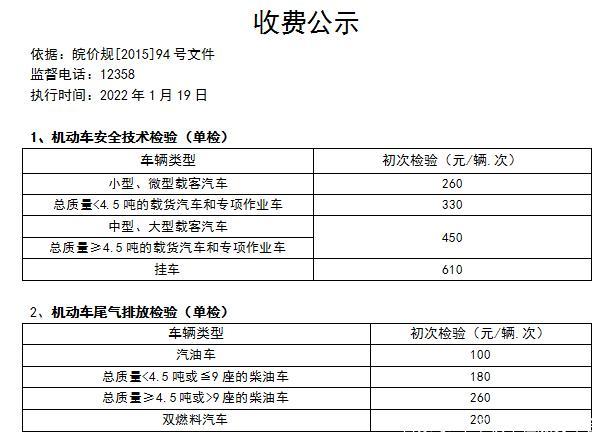 合肥年检一般多少钱(合肥年检一般多少钱一次)-图2 合肥年检一般多少钱(合肥年检一般多少钱一次)-图2