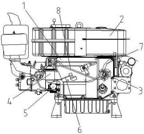 单缸柴油机分解图（单缸柴油机示意图）