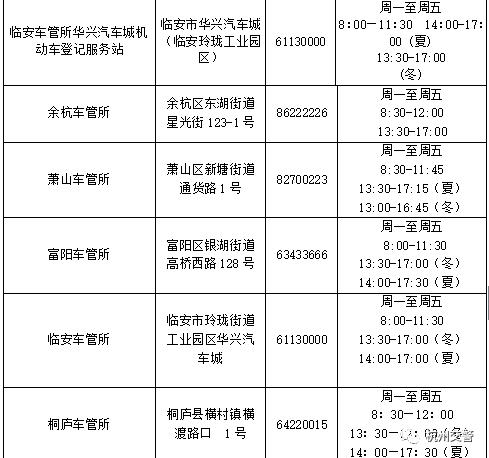 杭州市车辆年检地点（杭州市车辆年检地点及工作时间）-图2